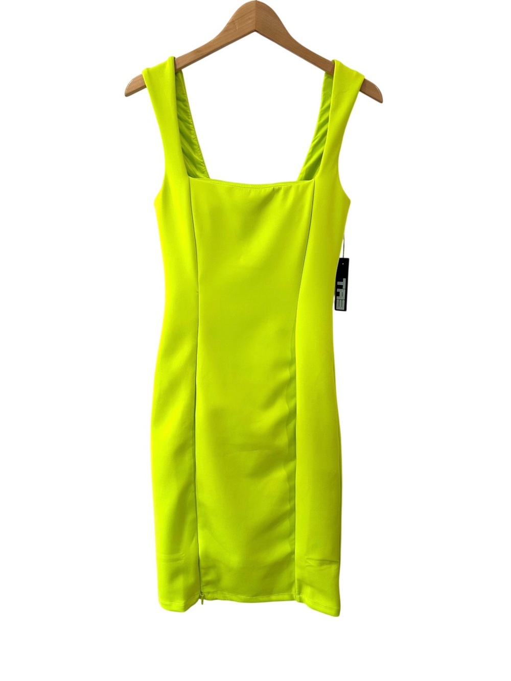 TA3 Squarey Pencil Dress XL Acid Corset cinching shaping Bodycon NWT *flaws